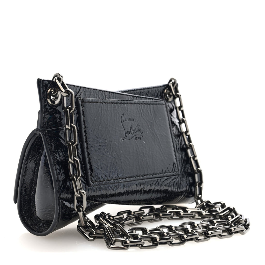 Patent Vog Small Loubitwist Clutch Black