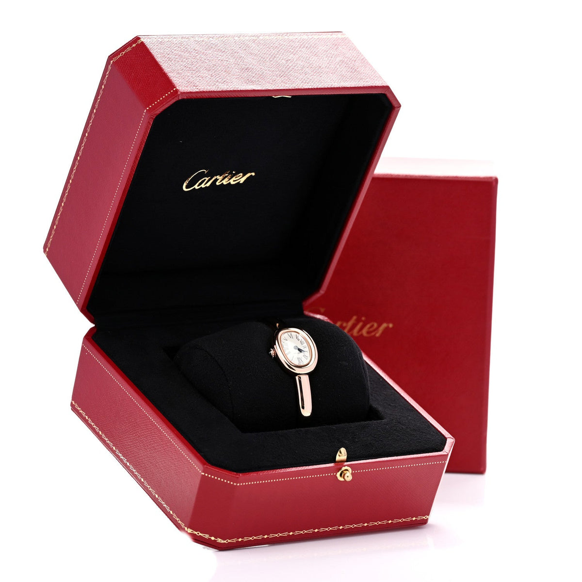 18K Pink Gold 19mm Baignoire Quartz Watch