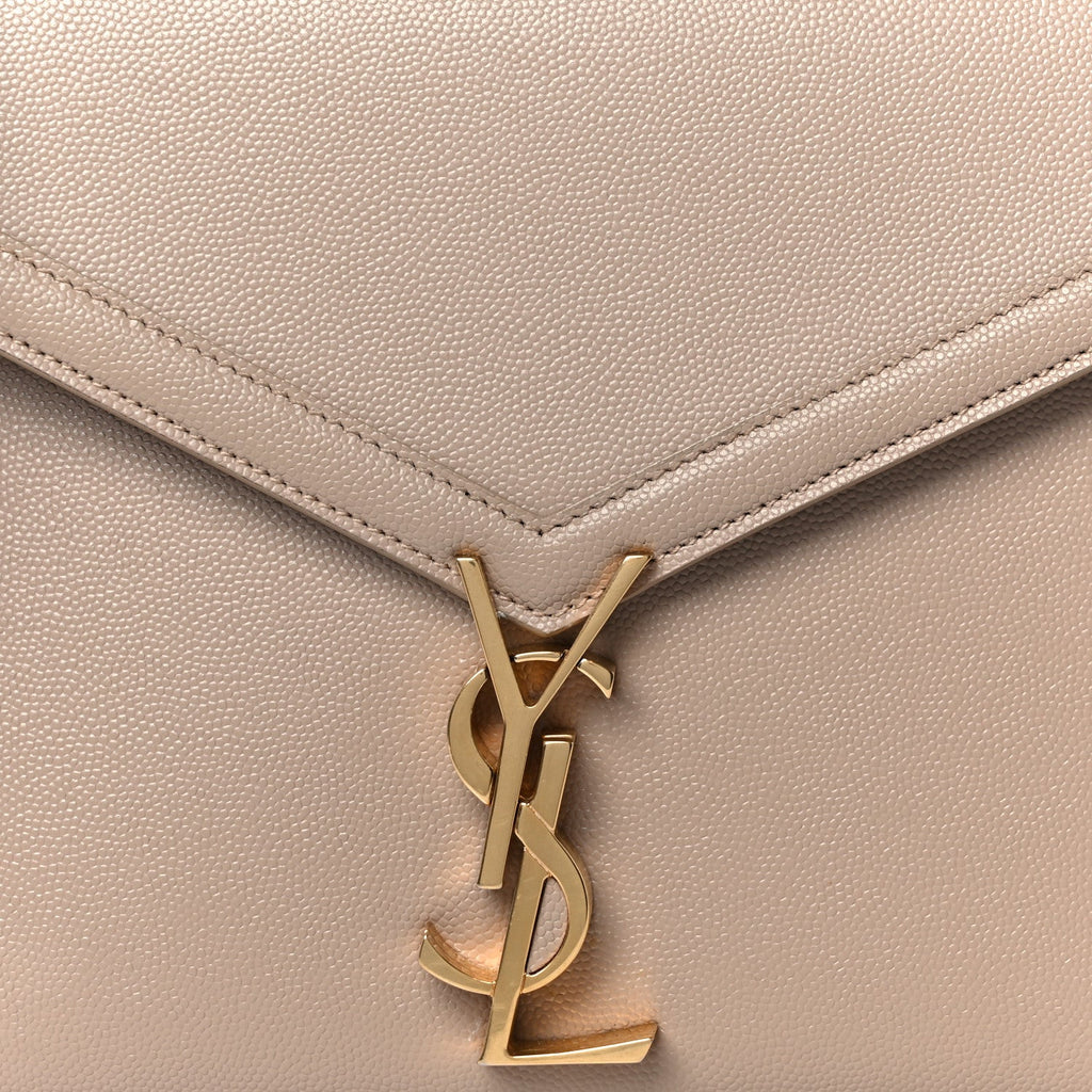 Grain de Poudre Medium Classic Monogram Cassandra Top Handle Dark Beige