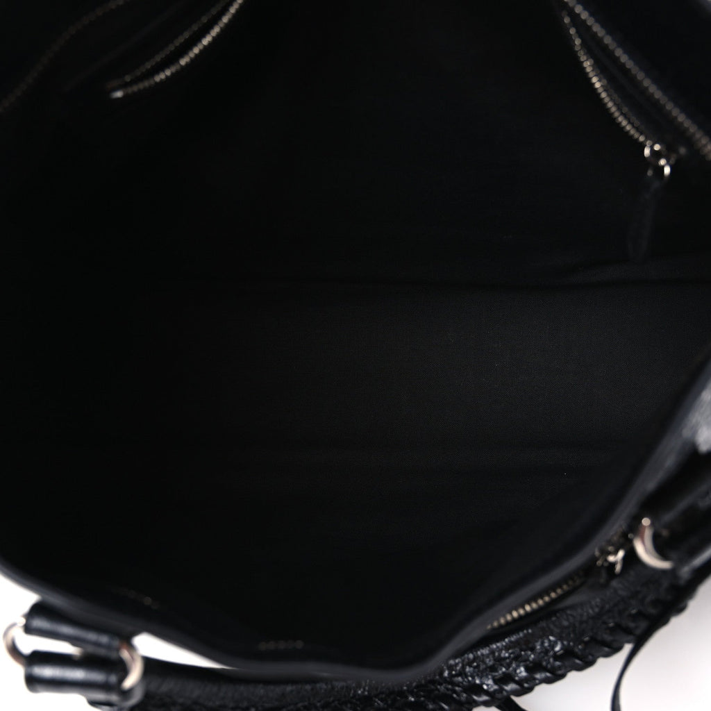 Agneau Arena Silver Hardware Medium Le City Black