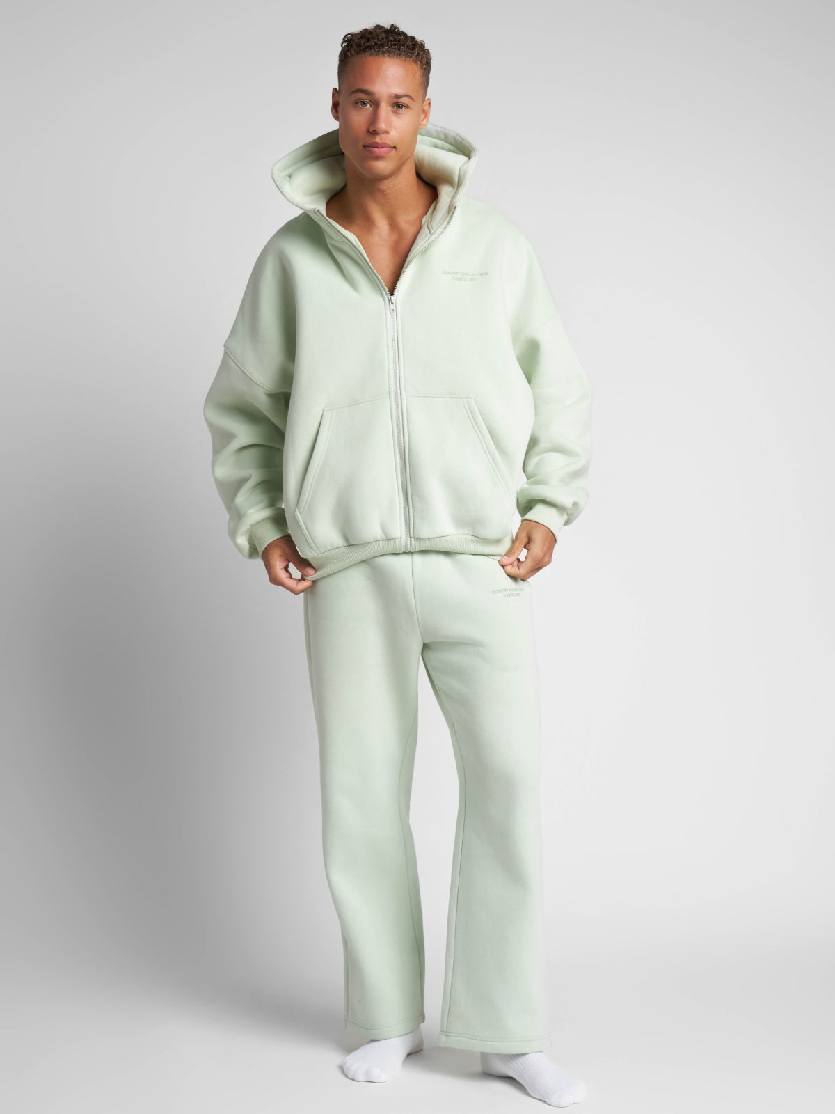 Pastel Zip Hoodie – Mega