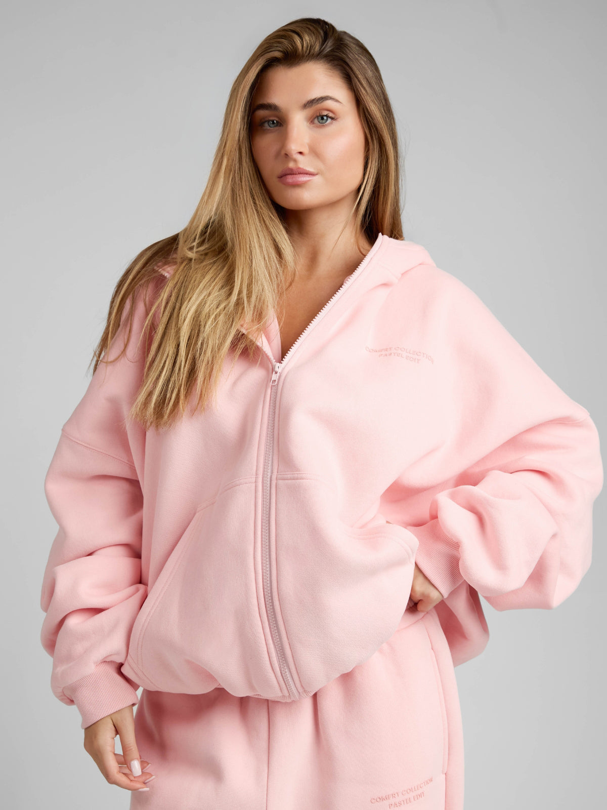 Pastel Zip Hoodie – Mega