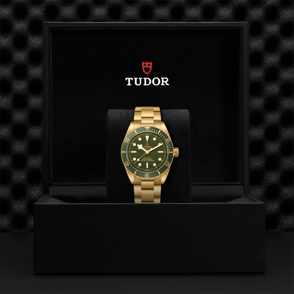 Black Bay 58 18K Yellow-Gold 39mm - Green on Bracelet