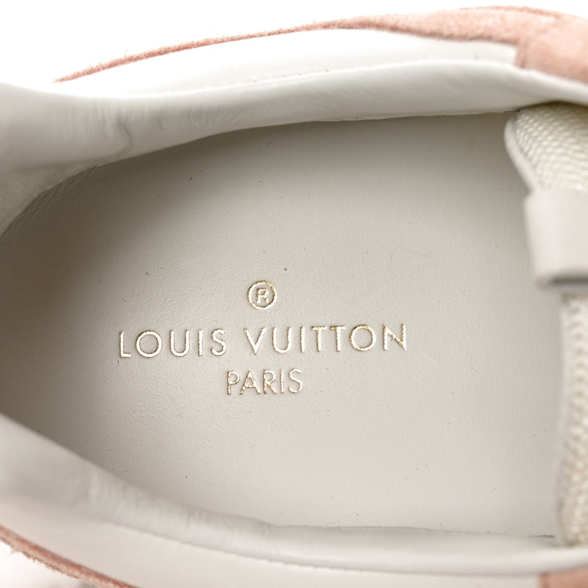 Suede Calfskin Run Away Sneakers 38 Pink