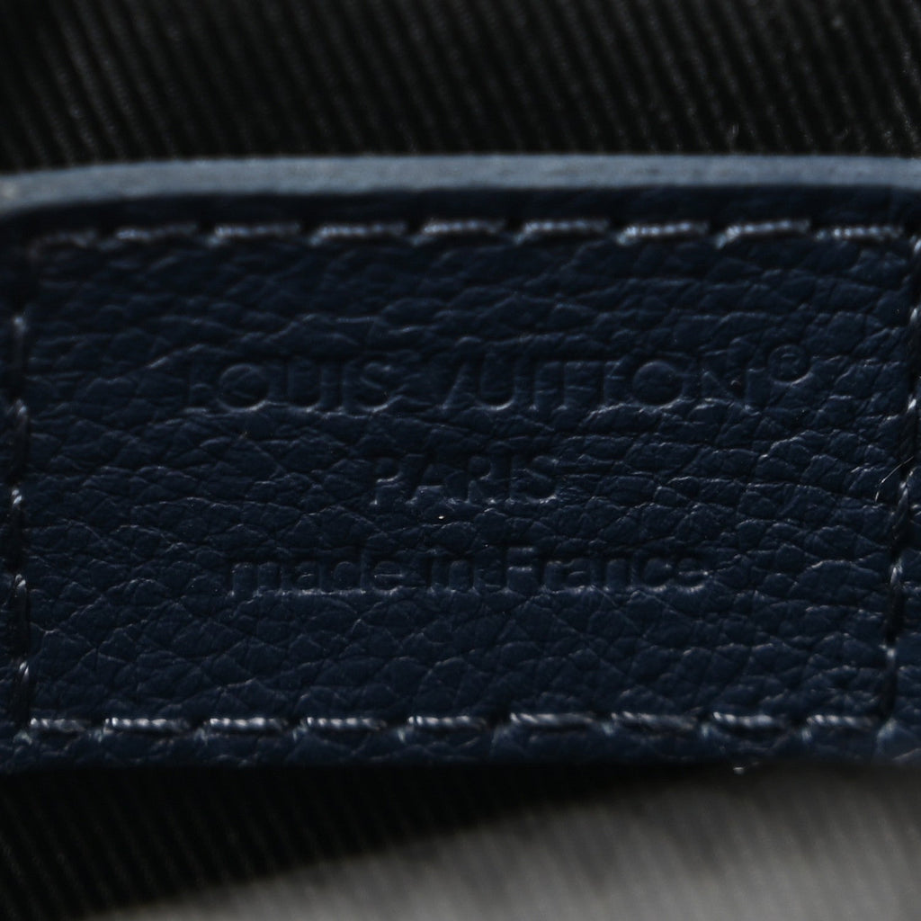 Calfskin Monogram Shadow Trio Messenger Navy