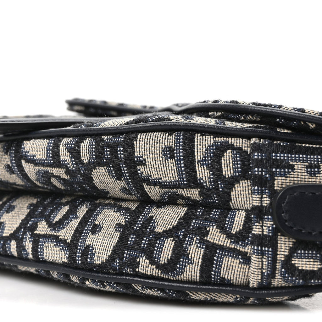 Oblique Mini Saddle Bag Blue