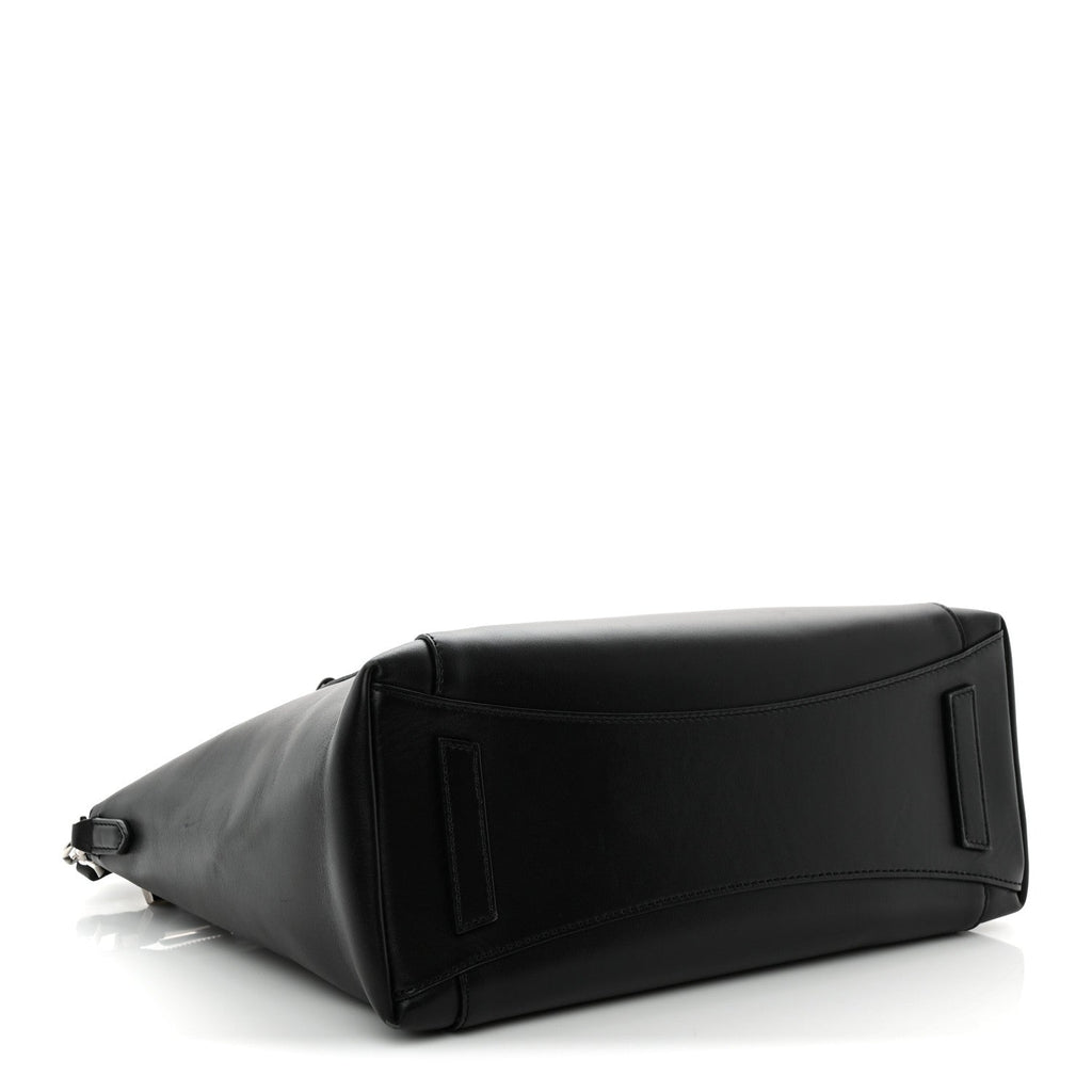 Box Calfskin Small Antigona Sport Top Handle Bag  Black