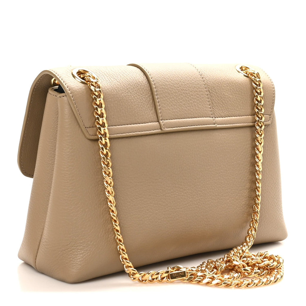 Supple Calfskin Medium Victoire Bag Brown Sepia