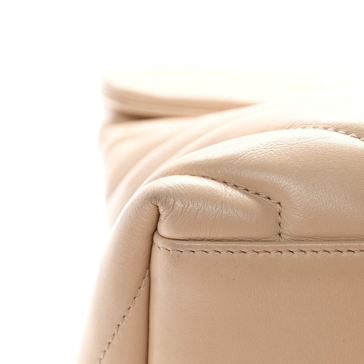 Calfskin Y Quilted Monogram Medium Loulou Chain Satchel Nude Powder