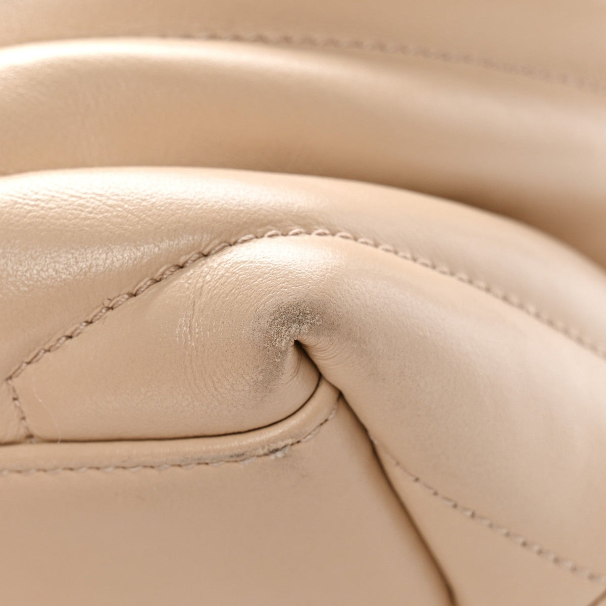 Calfskin Y Quilted Monogram Medium Loulou Chain Satchel Nude Powder