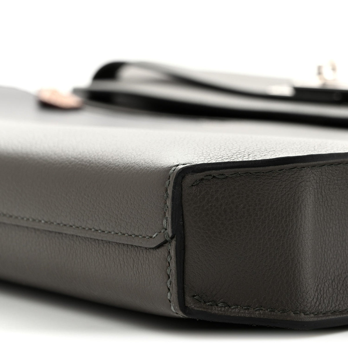 Evercolor Evergrain Barenia Kelly Depeches 36 Briefcase Vert De Gris Black Fauve