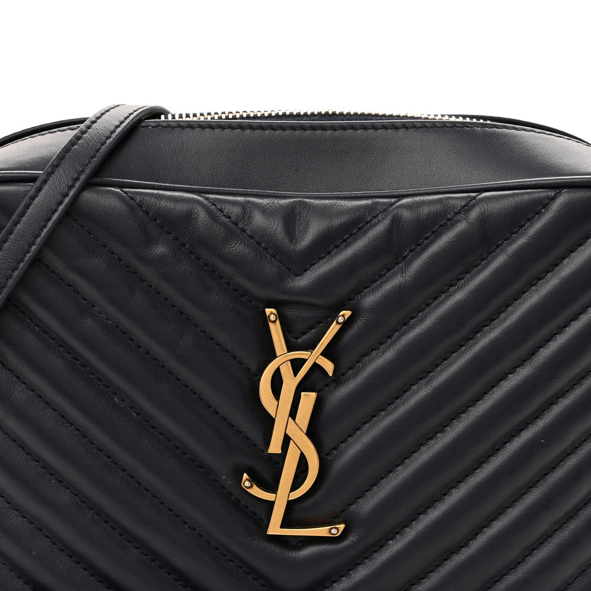 Calfskin Matelasse Monogram Lou Camera Bag Deep Marine