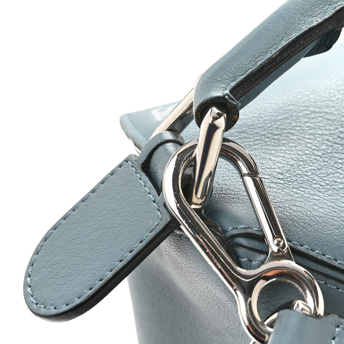 Calfskin Small Puzzle Bag Stone Blue