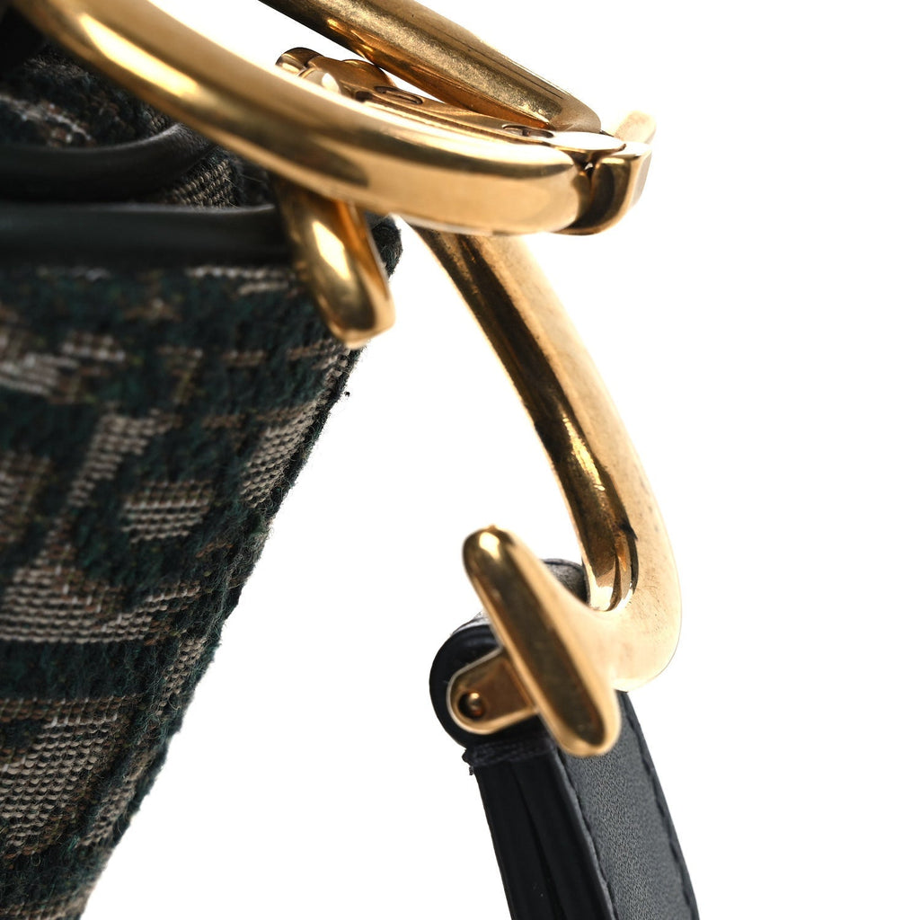 Oblique Saddle Bag Green