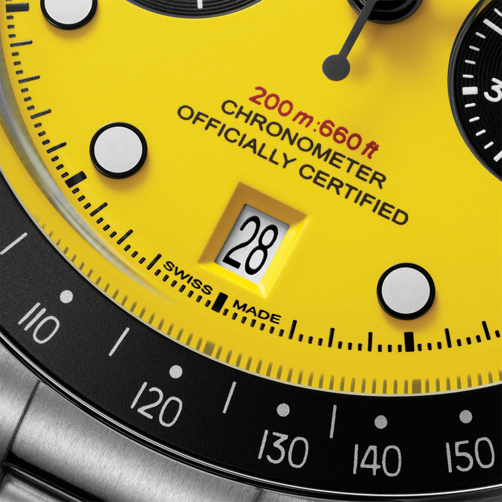 Black Bay Chrono 39mm - Yellow on Bracelet