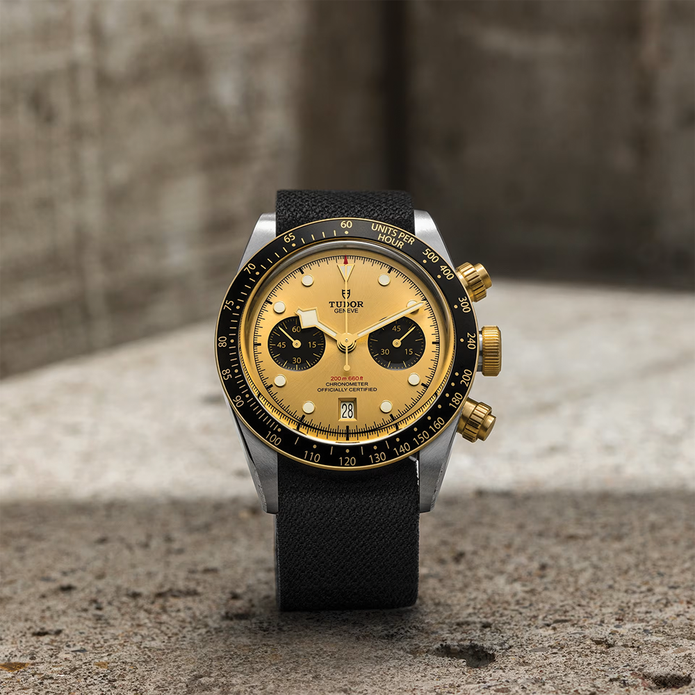 Black Bay Chrono S&G 41mm - Champagne on Fabric Strap