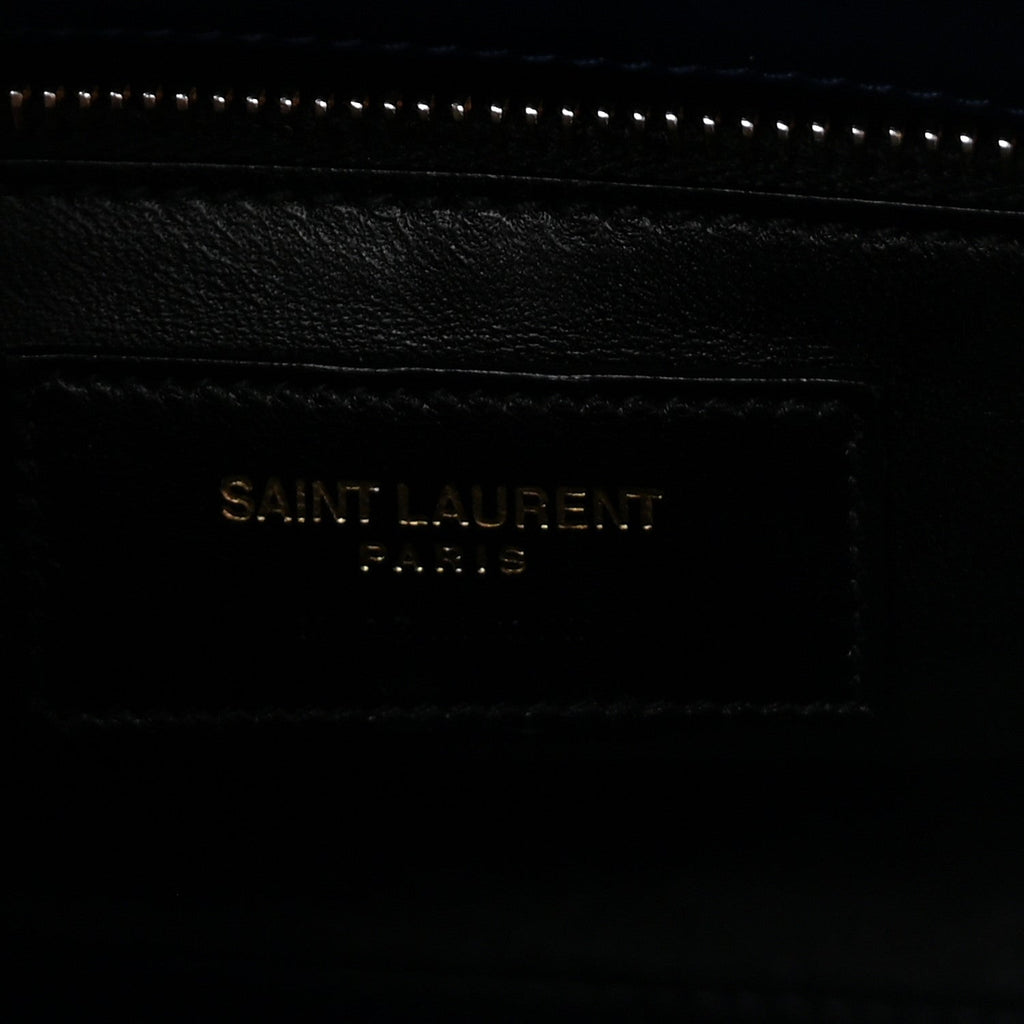 Calfskin Le Fermoir Top Handle Bag Blue