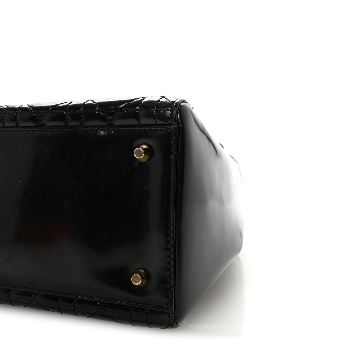 Patent Cannage Medium Lady Dior Black