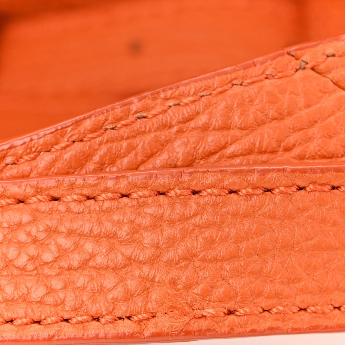 Textured Calfskin Mini Pashli Satchel Orange
