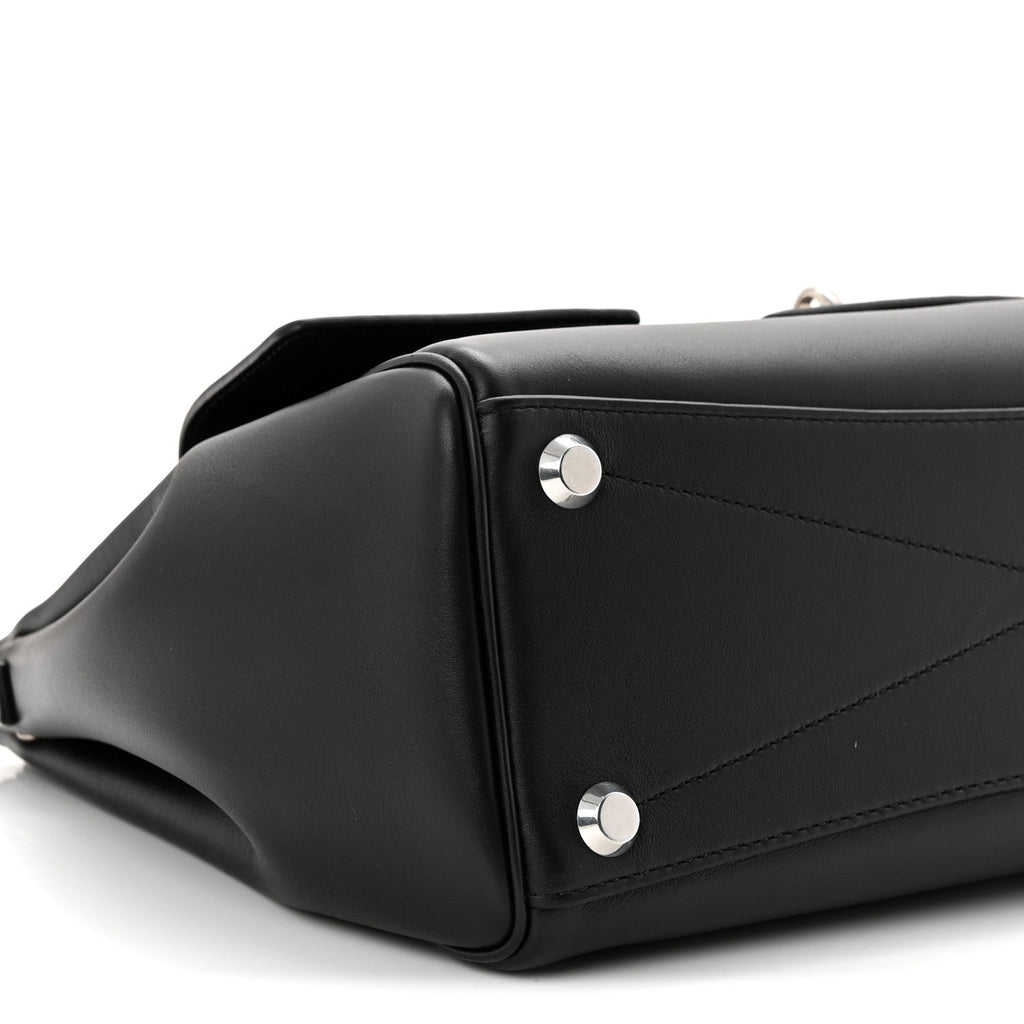 Smooth Calfskin Small Bel Air Carry All Bag Black