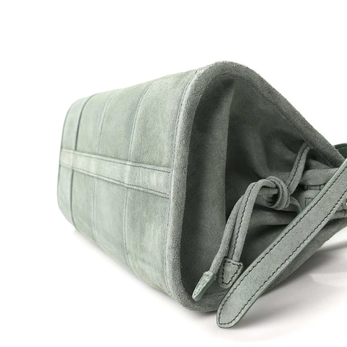 Scamosciato Triangle Small Bonnie Shoulder Bag Salvia