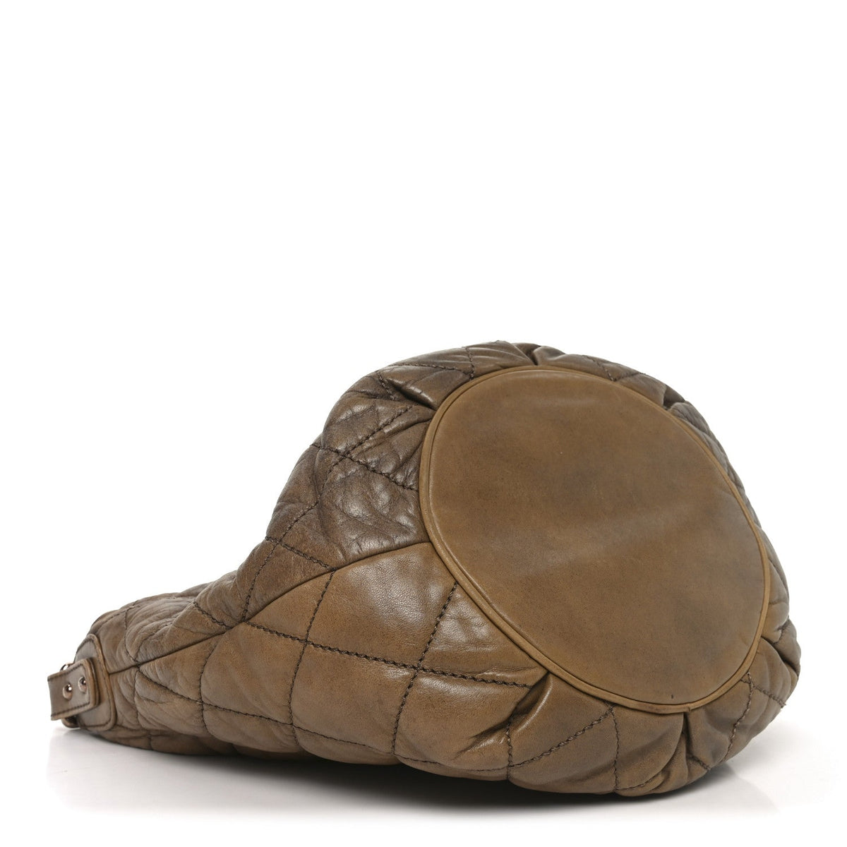 Lambskin Quilted Cloudy Bundle Hobo Beige