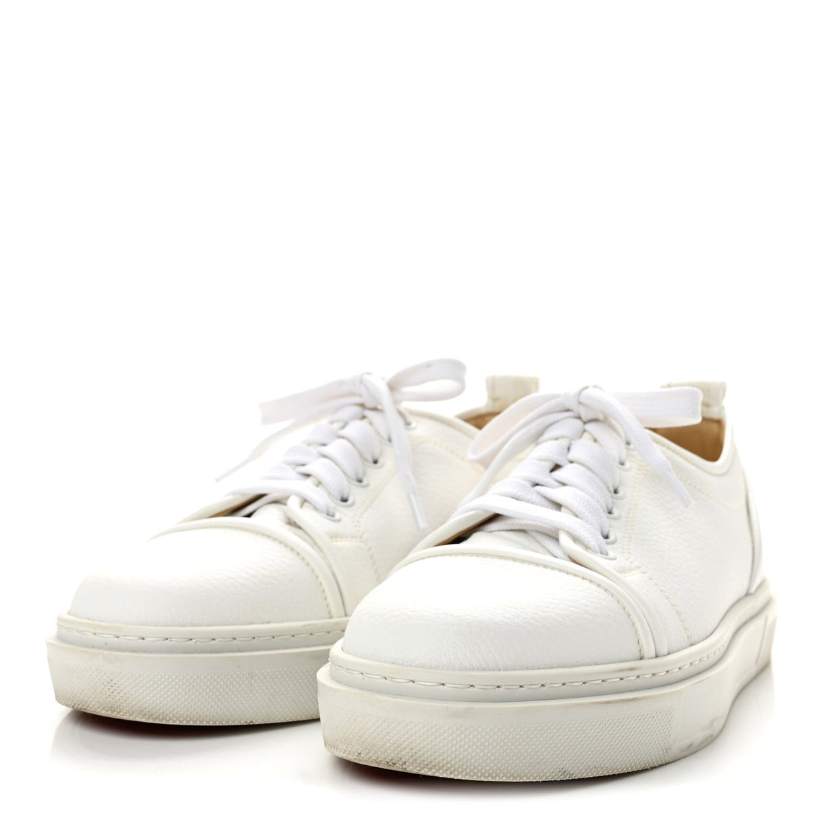 Calfskin Adolon Junior Low Top Sneaker 39 White