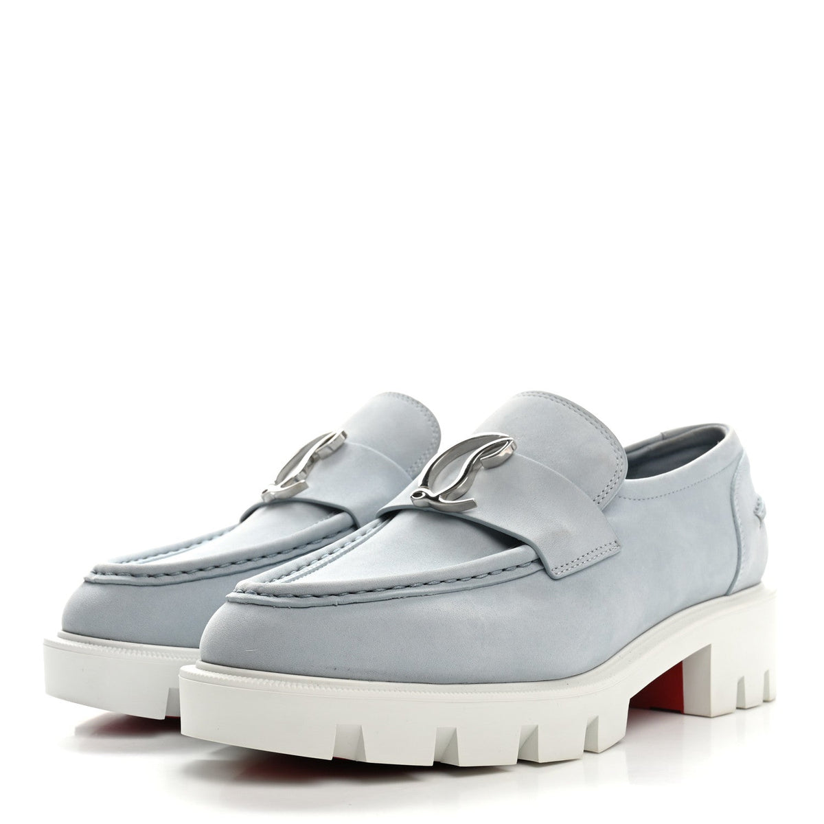 Nubuck Womens CL Moc Lug Flat Loafers 37.5 Mineral