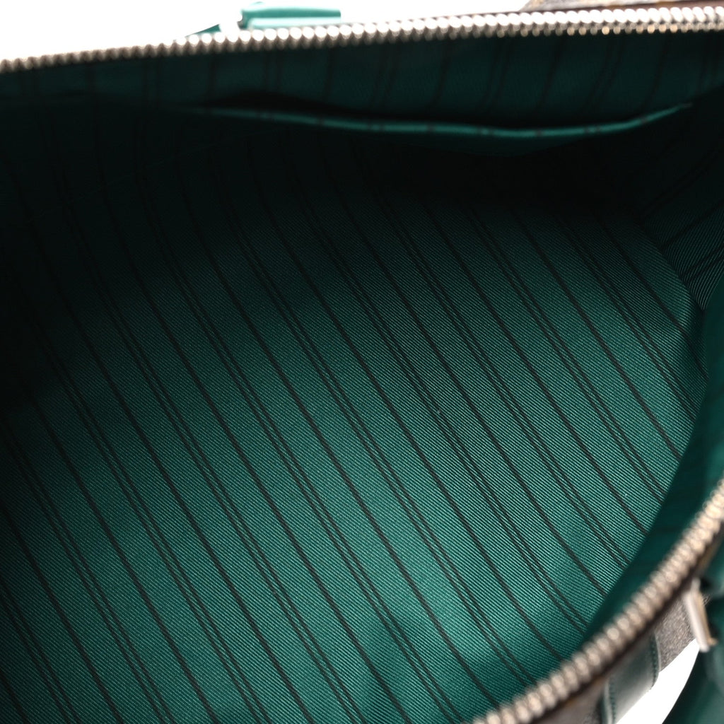 Monogram Macassar Keepall Bandouliere 35 Borneo Green