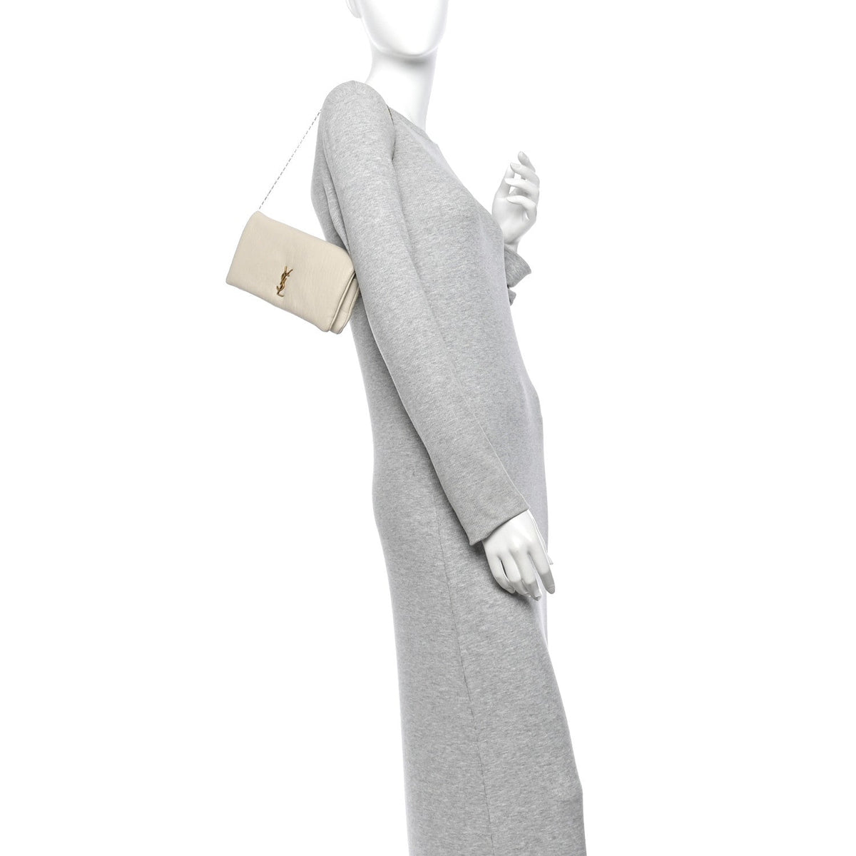 Padded Lambskin Mini Calypso Wallet On Chain WOC Crema Soft