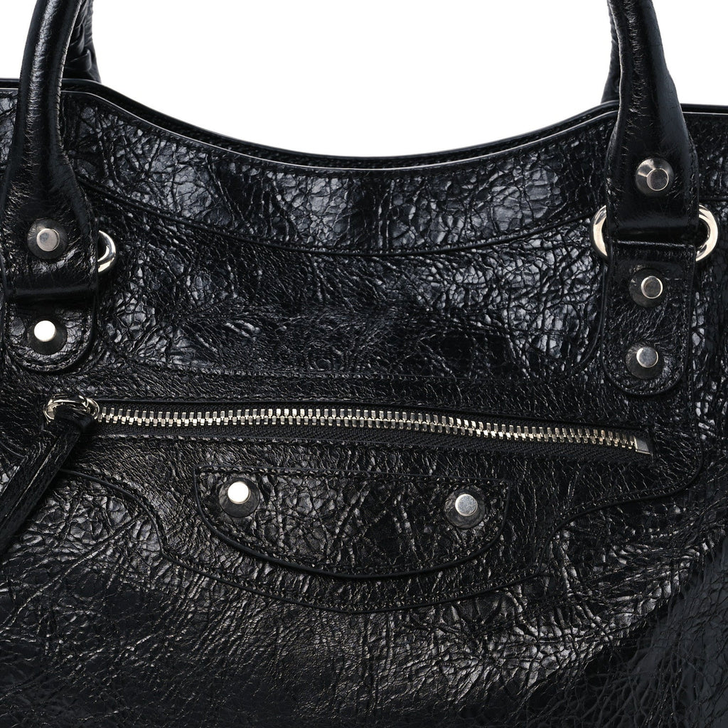 Agneau Arena Silver Hardware Medium Le City Black