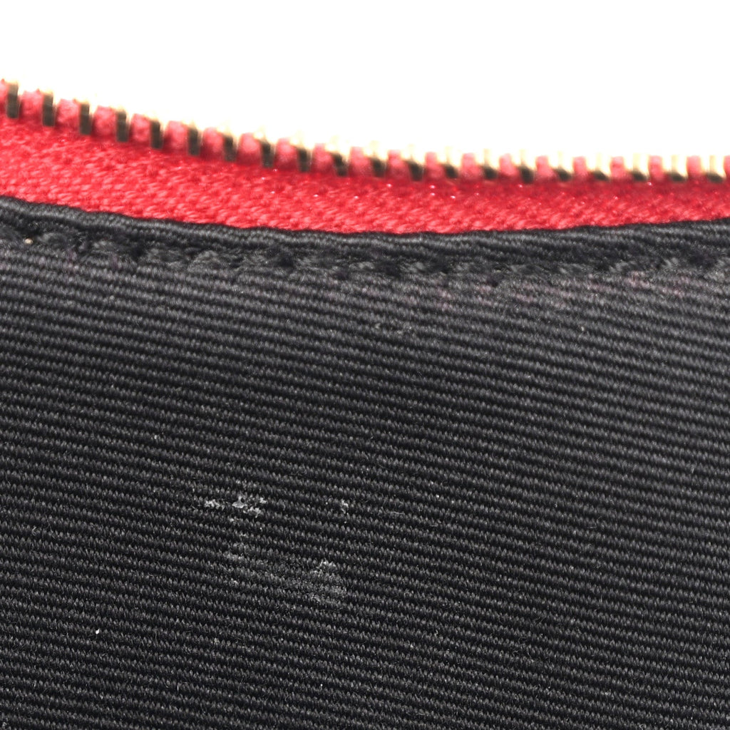 Patent Heart Monogram Crossbody Red