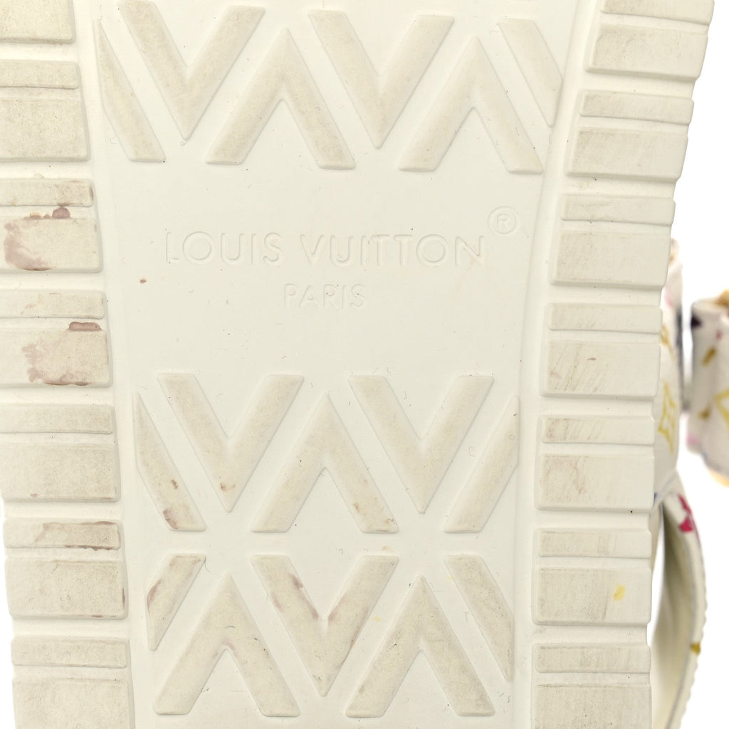 LV X TM Monogram Multicolor Sunset Flat Sandals 39 White