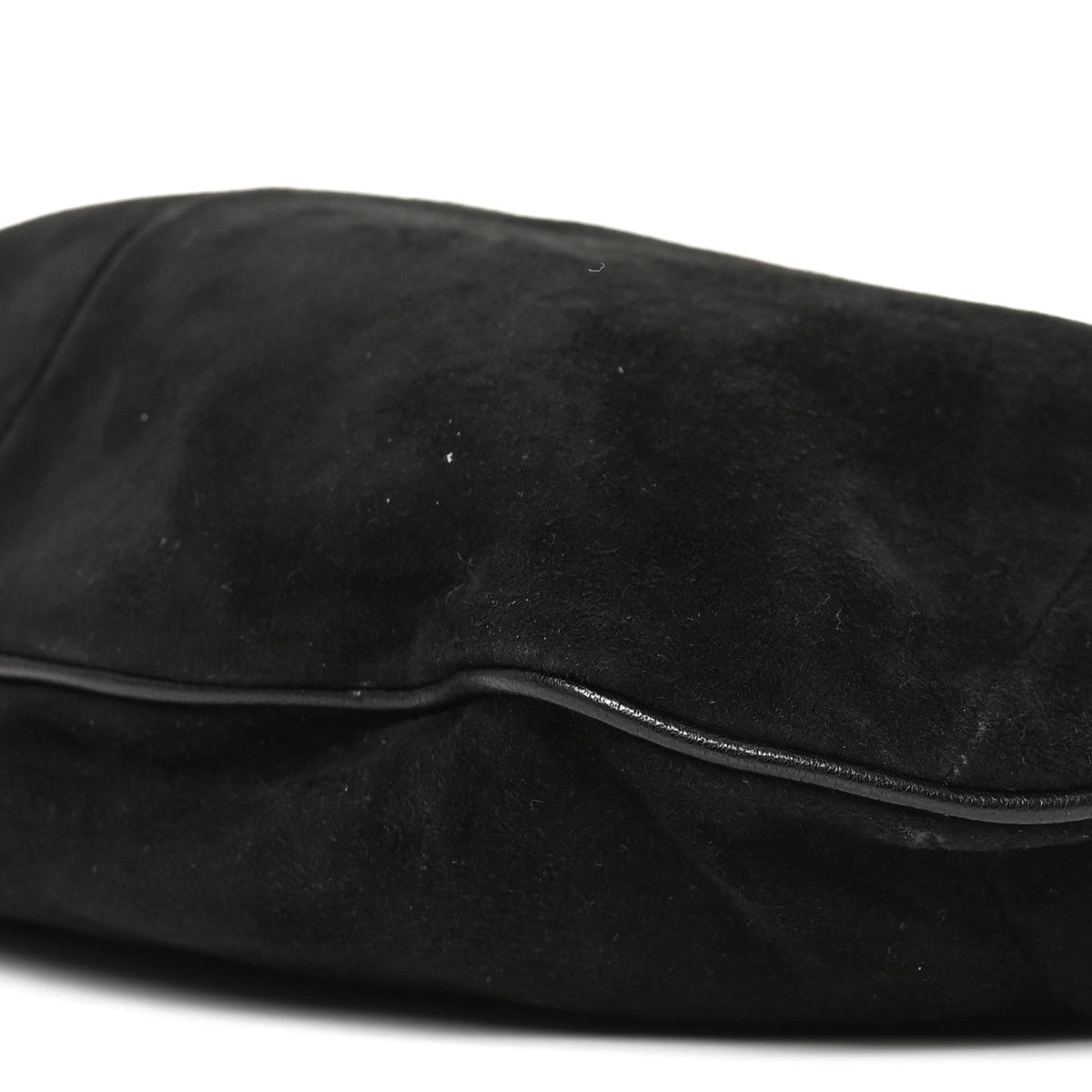 Suede Buffalo Horn Mombasa Hobo Black