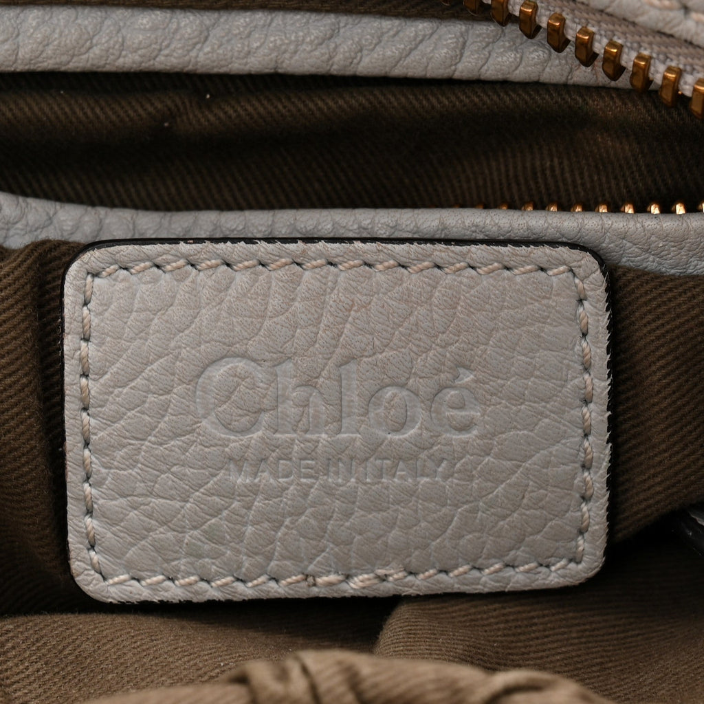 Calfskin Small Marcie Satchel Faded Blue