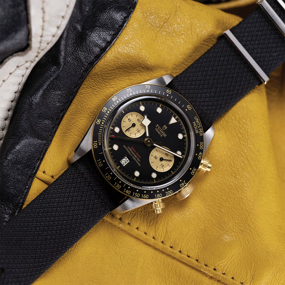 Black Bay Chrono S&G 41mm - Black on Fabric Strap
