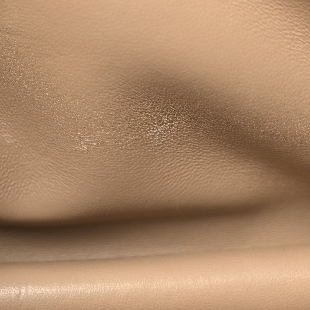 Grained Calfskin Small TB Bag Oat Beige