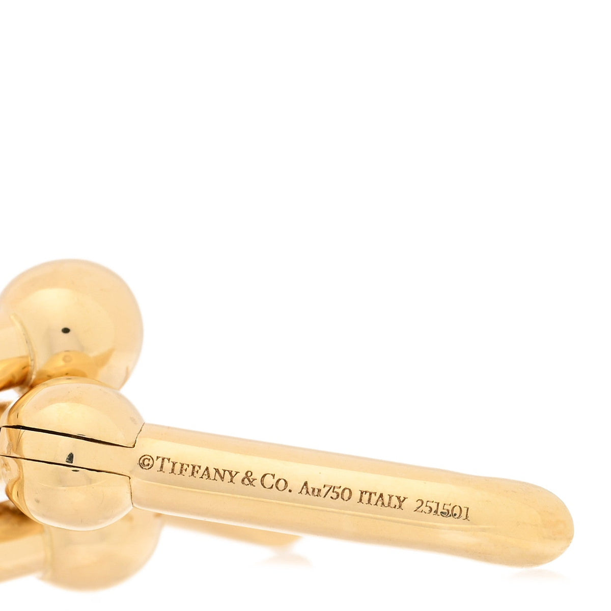 18K Yellow Gold Large HardWear Link Earrings
