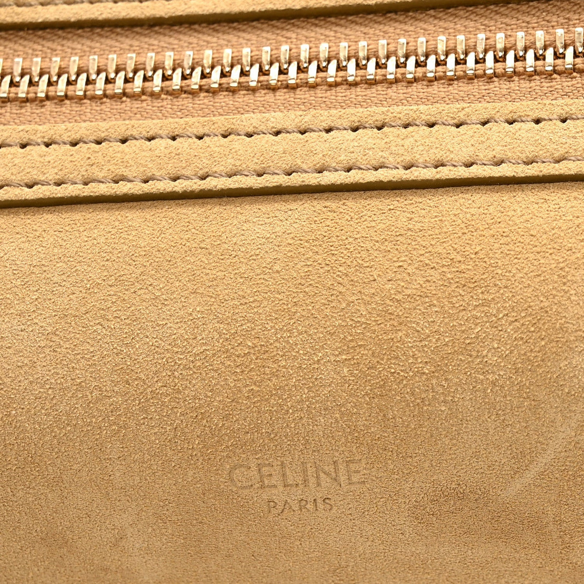Suede Calfskin Medium New Luggage Beige
