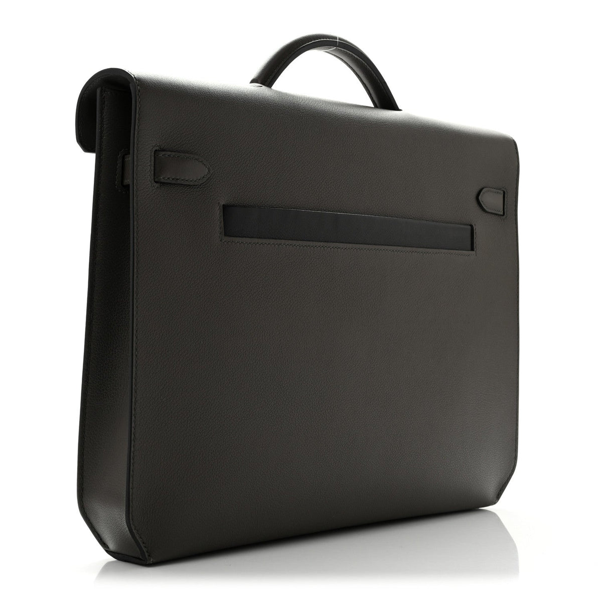 Evercolor Evergrain Barenia Kelly Depeches 36 Briefcase Vert De Gris Black Fauve