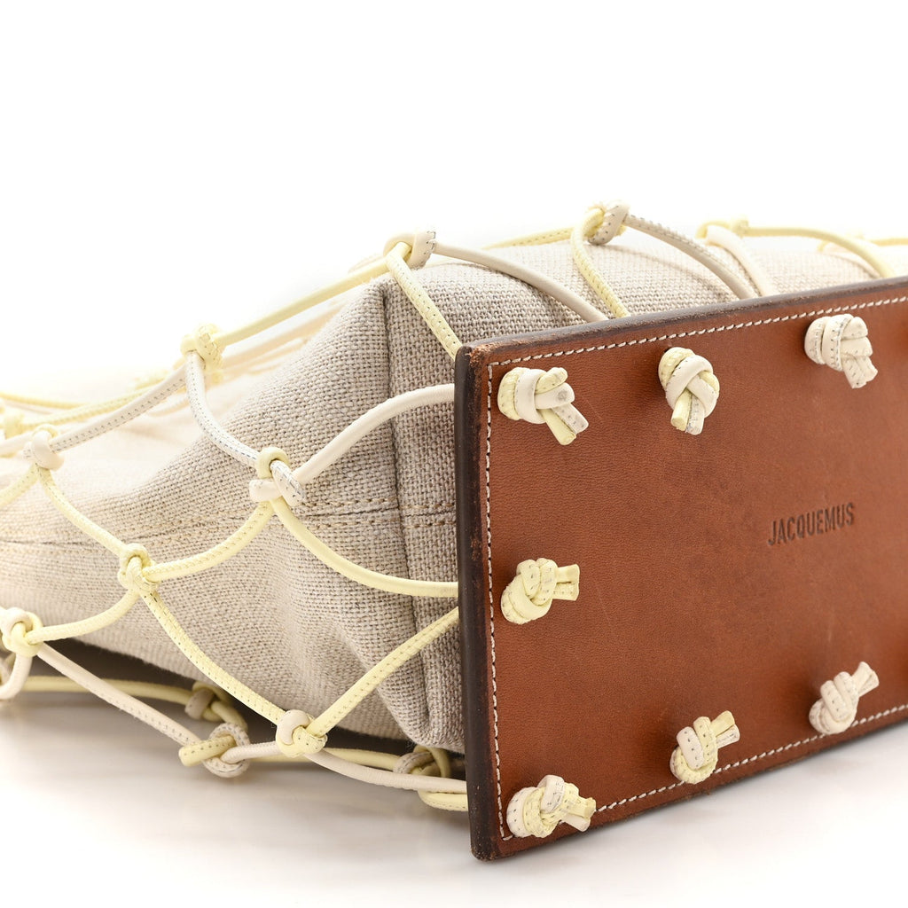 Canvas Calfskin Le Petit Filet Pralu Natural
