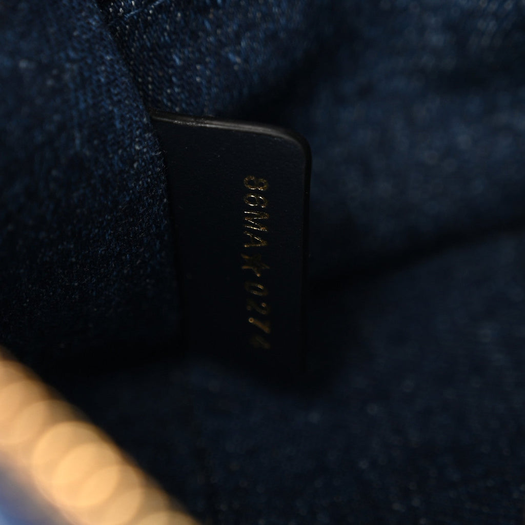 Denim Oblique Nano Groove 17 Bag Blue
