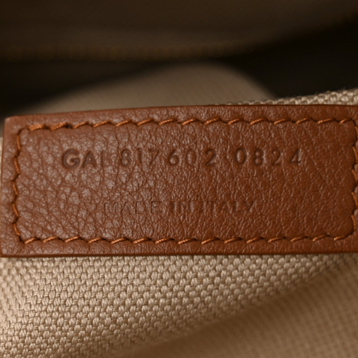 Canvas Calfskin Y Tote Desert Dust Brick