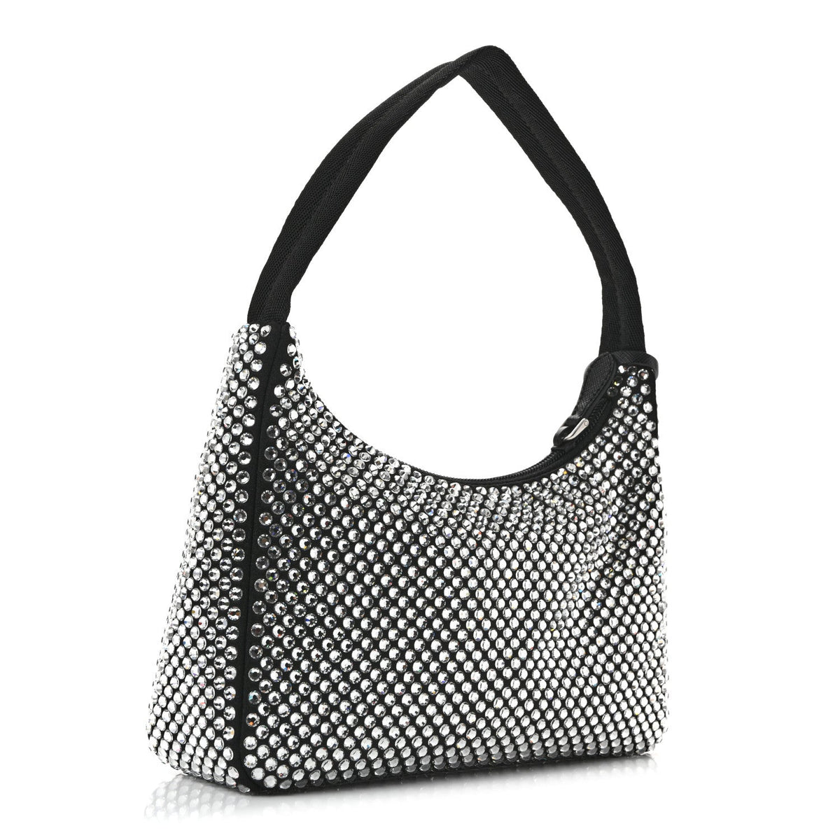 Satin Crystal Mini Re-Edition 2000 Bag Cristal