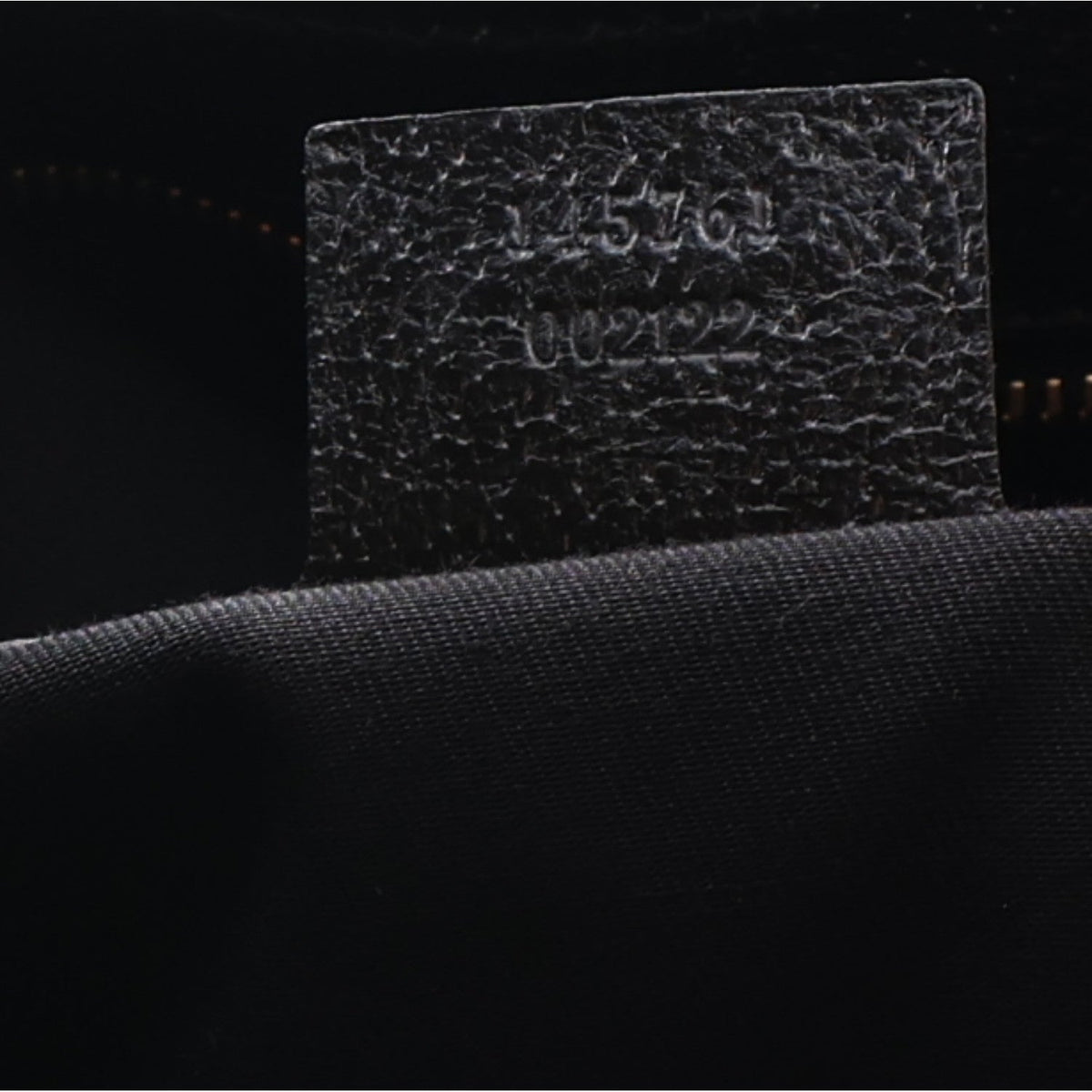 Canvas Horsebit Print Shoulder Bag Black