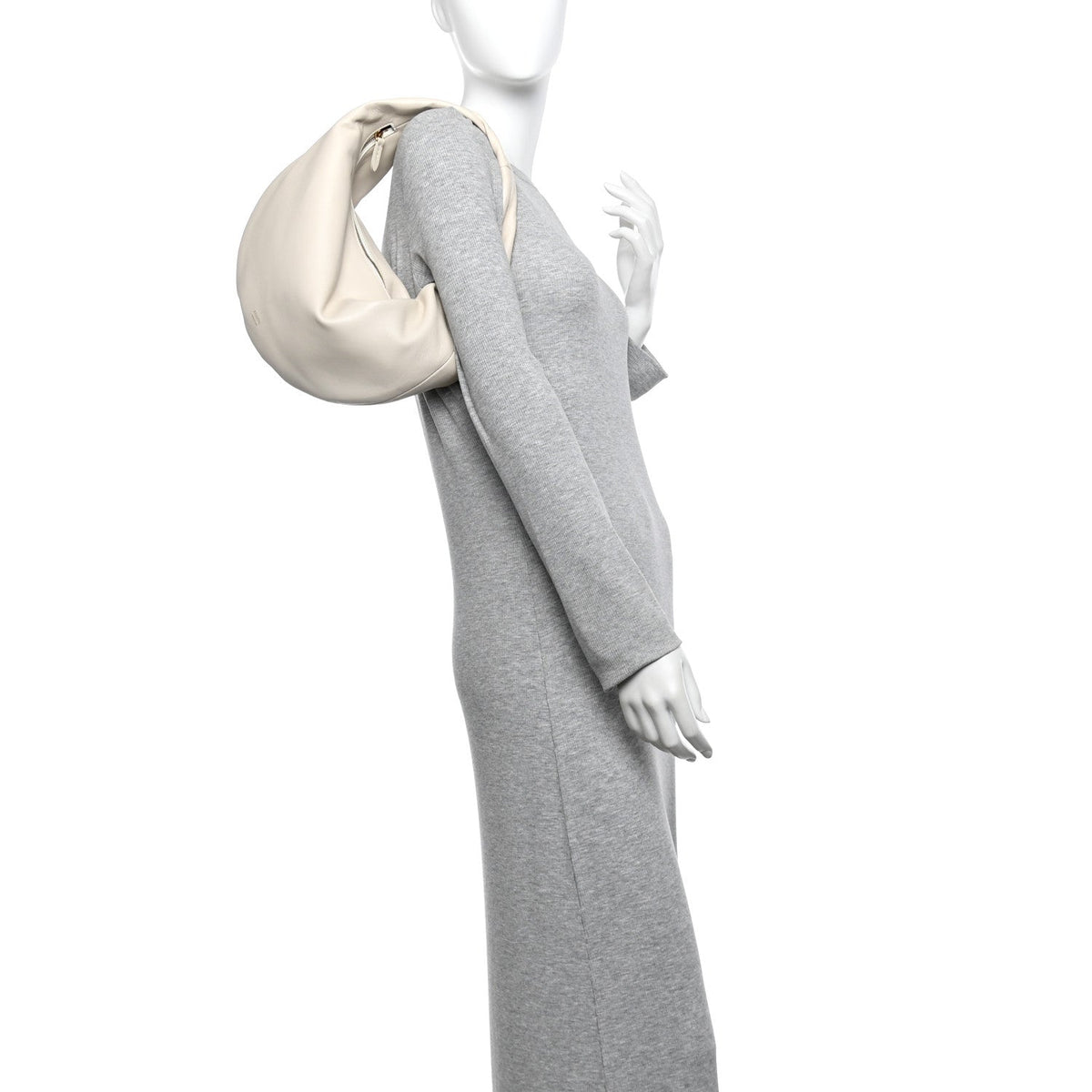 Calfskin Medium Olivia Hobo Off White