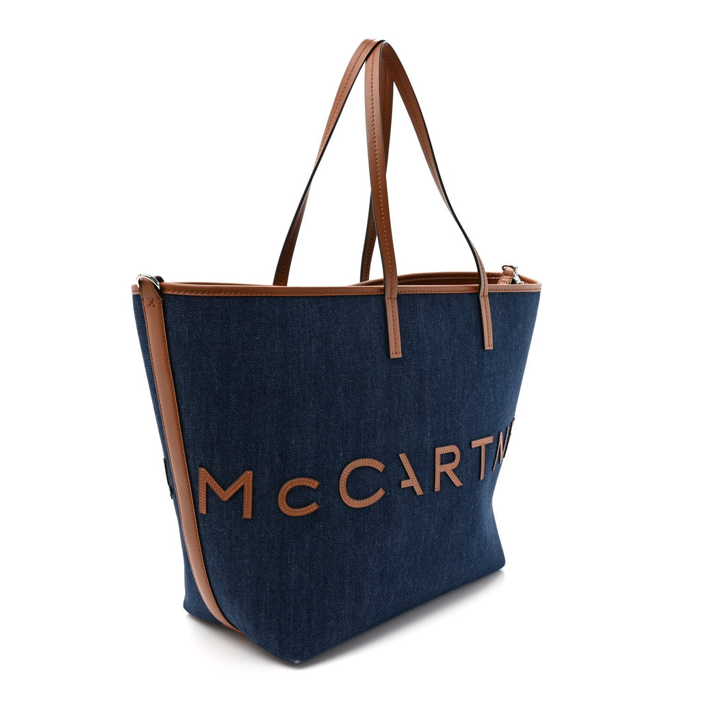 Denim Logo Tote Blue