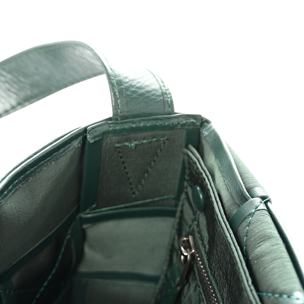 Paper Calfskin Maxi Intreccio Small Cassette Crossbody Bag Raintree
