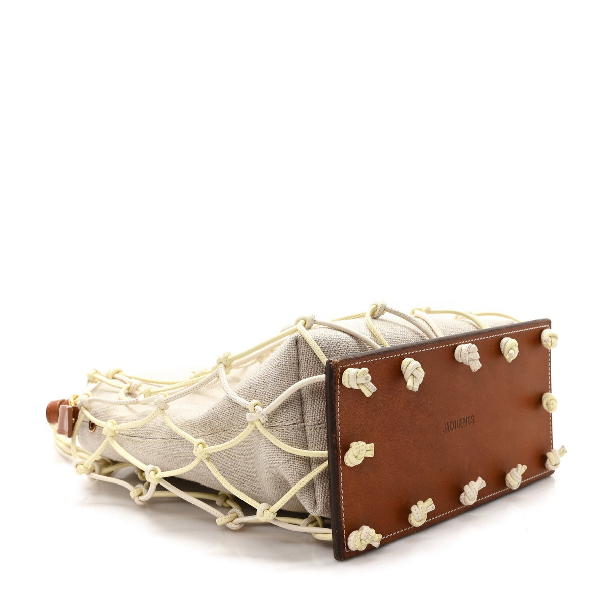 Canvas Calfskin Le Petit Filet Pralu Natural