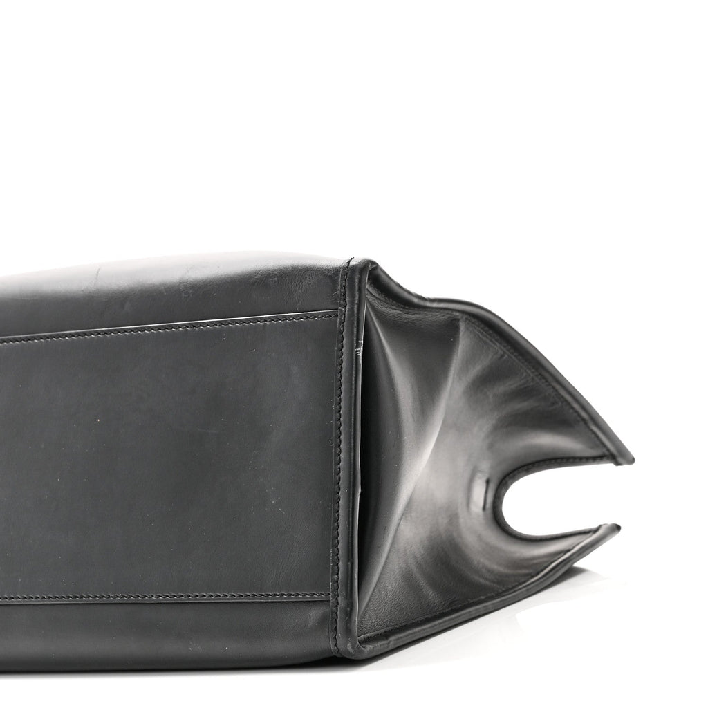 Vitello King Plexiglass Medium Fendi Sunshine Shopper Tote Black
